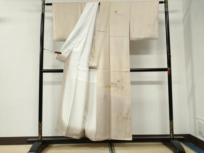 平和屋着物●中国三大刺繍　相良刺繍　総刺繍　訪問着　竜田川舞花文　暈し染め　金彩　正絹　逸品　CABG1158yc