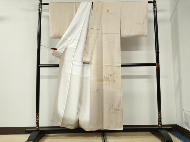 平和屋着物●中国三大刺繍　相良刺繍　総刺繍　訪問着　竜田川舞花文　暈し染め　金彩　正絹　逸品　CABG1158yc