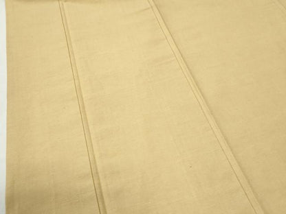 平和屋着物●結城紬　色無地　玉蜀黍色　正絹　逸品　CABG1161yc