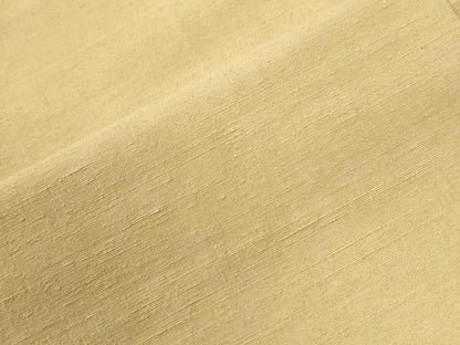 平和屋着物●結城紬　色無地　玉蜀黍色　正絹　逸品　CABG1161yc