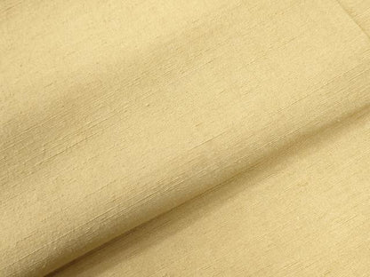 平和屋着物●結城紬　色無地　玉蜀黍色　正絹　逸品　CABG1161yc