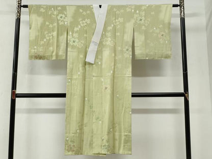 平和屋着物●長襦袢　無双仕立て　絞り　南天花地紋　暈し染め　正絹　逸品　CABG1167yc
