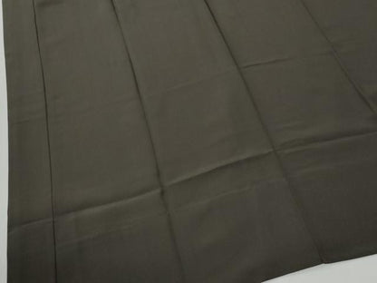 平和屋着物●男性　長襦袢　無双仕立て　色無地　海松茶色　三越扱い　正絹　逸品　CABG1171yc