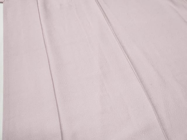 平和屋着物●上質な色無地　吉祥地紋　淡紅藤色　正絹　逸品　CABG1172yc