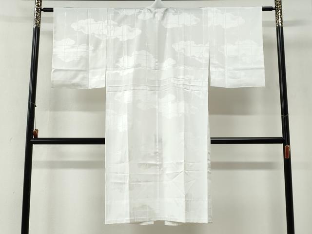 平和屋着物●洗える最高級着物　＜英＞はなぶさ謹製　長襦袢　無双仕立て　雲取り地紋　CABG1182yc