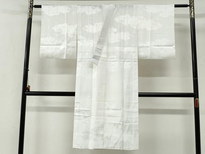 平和屋着物●洗える最高級着物　＜英＞はなぶさ謹製　長襦袢　無双仕立て　雲取り地紋　CABG1182yc