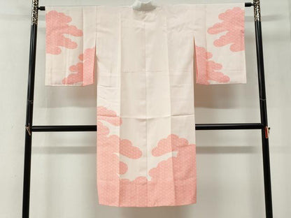 平和屋着物●長襦袢　袷　雲取り紗綾形文　正絹　逸品　未使用　CABG1193yc