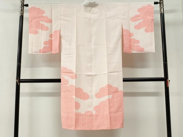 平和屋着物●長襦袢　袷　雲取り紗綾形文　正絹　逸品　未使用　CABG1193yc
