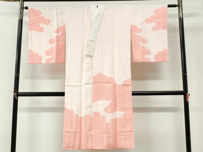 平和屋着物●長襦袢　袷　雲取り紗綾形文　正絹　逸品　未使用　CABG1193yc