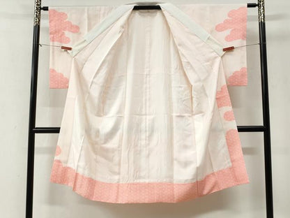 平和屋着物●長襦袢　袷　雲取り紗綾形文　正絹　逸品　未使用　CABG1193yc