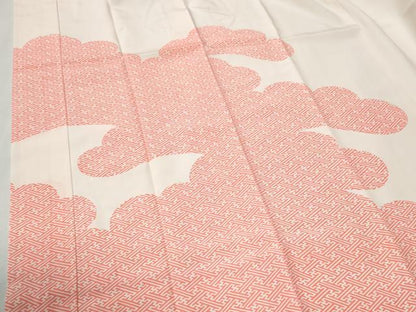 平和屋着物●長襦袢　袷　雲取り紗綾形文　正絹　逸品　未使用　CABG1193yc