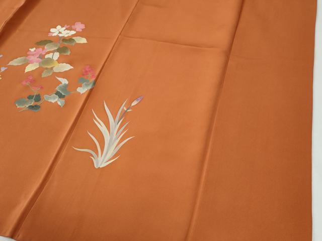 平和屋着物●訪問着　草花文　正絹　逸品　CABG1198yc