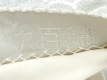 平和屋着物◎六通柄袋帯　唐織　九百錦　御所車花文　プラチナ二重箔　正絹　逸品　CABG1221nb
