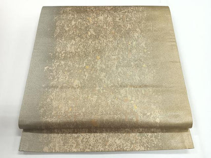 平和屋着物◎六通柄袋帯 霞文 金糸 正絹 逸品 CABG1223nb