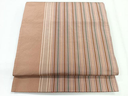 平和屋着物◎両面 六通柄袋帯 間道織 正絹 逸品 CABG1242nb
