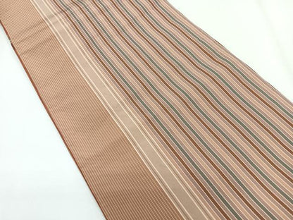 平和屋着物◎両面 六通柄袋帯 間道織 正絹 逸品 CABG1242nb