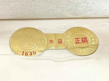平和屋着物◎西陣　橋本保江作　六通柄袋帯　唐織　カトレア　金銀糸　正絹　逸品　CABG1254nb