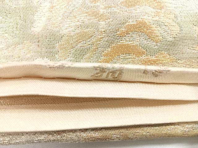 平和屋着物◎西陣　六通柄袋帯　風景文　金糸　正絹　逸品　CABG1269nb