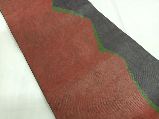 平和屋着物◎六通柄　本袋帯　幾何学文様　正絹　逸品　CABG1304nb