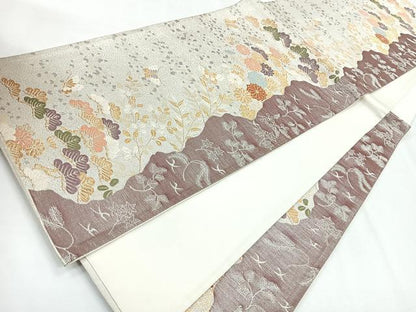 平和屋着物◎九百佐賀錦　六通柄袋帯　蒔絵　金銀糸　正絹　逸品　CABG1334nb
