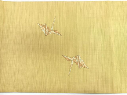 平和屋着物◎太鼓柄袋帯　折り鶴　正絹　逸品　CABG1337nb