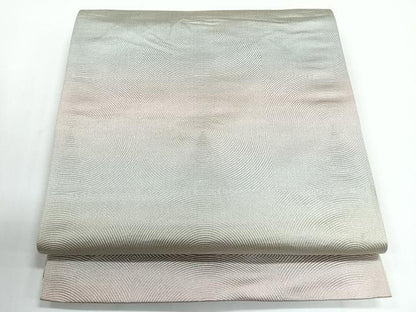 平和屋着物◎全通柄袋帯　霞文　正絹　逸品　CABG1356nb