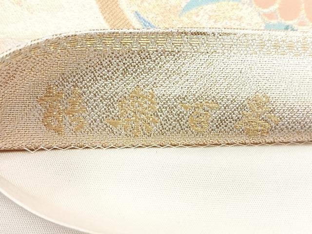 平和屋着物◎六通柄袋帯　能楽百番　金糸　正絹　逸品　CABG1382nb
