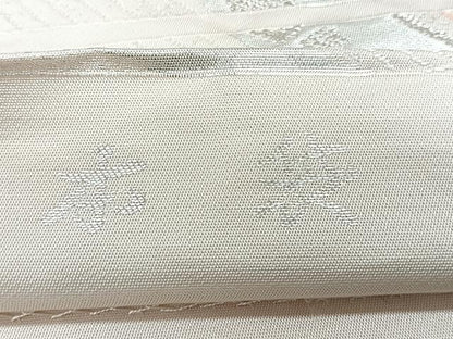 平和屋着物◎六通柄　本袋帯　唐織　群鶴文　銀糸　正絹　逸品　CABG1402nb