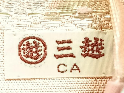 平和屋着物◎六通柄袋帯　地紙花文　金銀糸　三越扱い　正絹　逸品　CABG1425nb