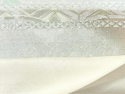 平和屋着物◎六通柄袋帯 唐織 彩花祝賀 銀糸 正絹 逸品 CABG1454nb