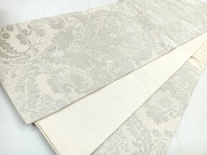 平和屋着物◎六通柄袋帯 唐織 花繍錦 正絹 逸品 CABG1469nb