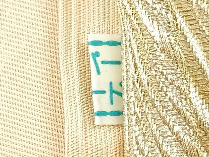 平和屋着物◎六通柄袋帯　立波文　金糸　鈴乃屋扱い　正絹　逸品　CABG1546nb