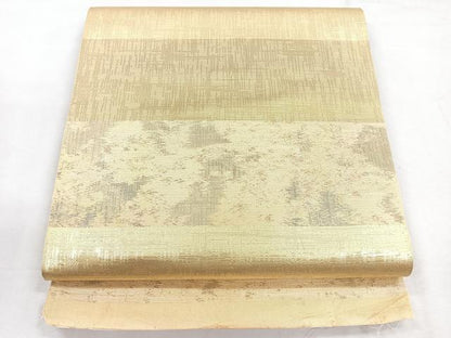 平和屋着物◎六通柄 本袋帯 霞文 金糸 正絹 逸品 未使用 CABG1583nb