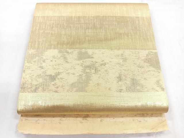 平和屋着物◎六通柄 本袋帯 霞文 金糸 正絹 逸品 未使用 CABG1583nb