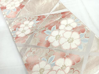 平和屋着物◎六通柄袋帯 唐織 切嵌舞花文 やまとオリジナル 正絹 逸品 CABG1584nb