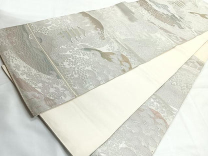 平和屋着物◎六通柄袋帯 御宝の庭 二重箔錦 正絹 逸品 CABG1593nb