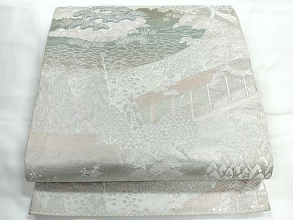 平和屋着物◎六通柄袋帯 御宝の庭 二重箔錦 正絹 逸品 CABG1593nb