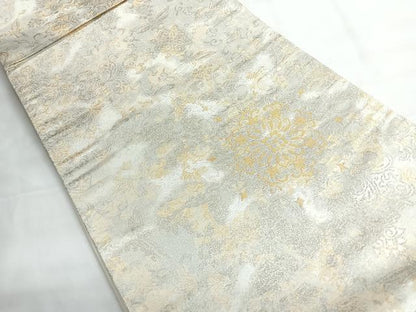 平和屋着物◎六通柄袋帯 正倉院花唐草文 金糸 引箔 正絹 逸品 CABG1595nb
