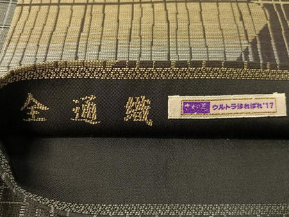 平和屋着物▽両面　全通柄袋帯　スリーシーズン　春夏秋　櫛織　吉祥文様　さが美扱い　正絹　逸品　CABG1611vp