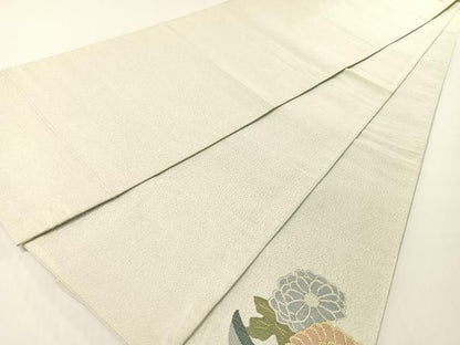 平和屋着物●爪掻き本綴れ　太鼓柄袋帯　宝船花文　金銀糸　正絹　逸品　CABG1614vp