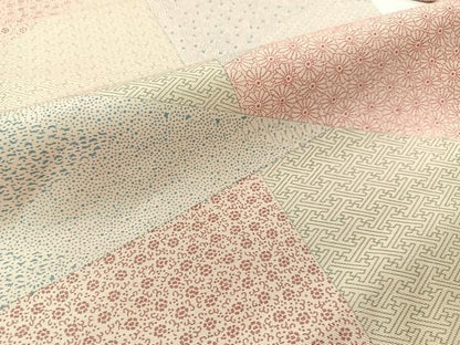 平和屋着物●全通柄　九寸名古屋帯　寄せ小紋柄　正絹　逸品　CABG1619vp