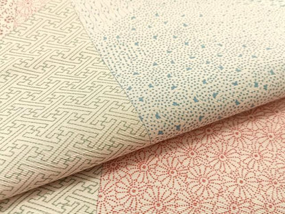 平和屋着物●全通柄　九寸名古屋帯　寄せ小紋柄　正絹　逸品　CABG1619vp
