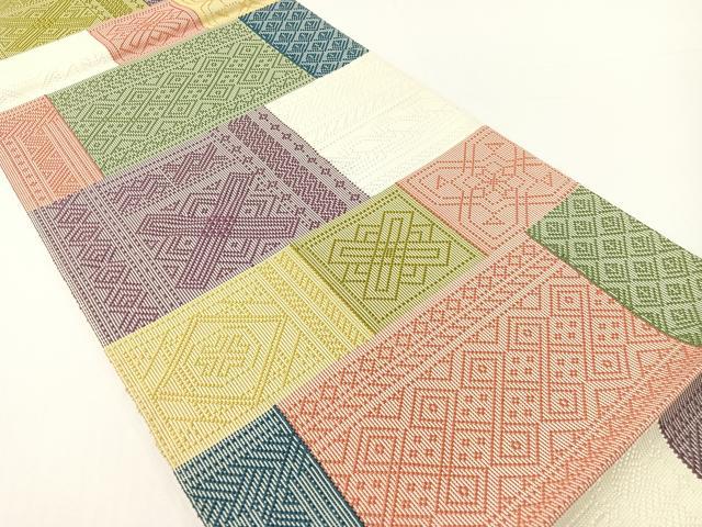 平和屋着物●本場筑前博多織　八寸名古屋帯　吉祥文様　正絹　逸品　CABG1620vp