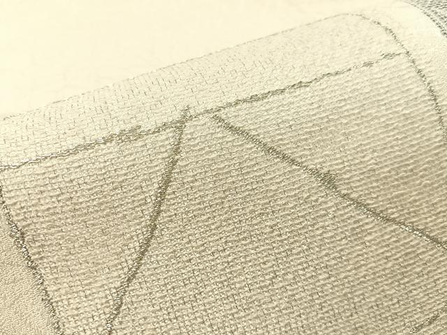 平和屋着物▽六通柄袋帯　スリーシーズン　春夏秋　青衣の人　金銀糸　正絹　逸品　CABG1632vp