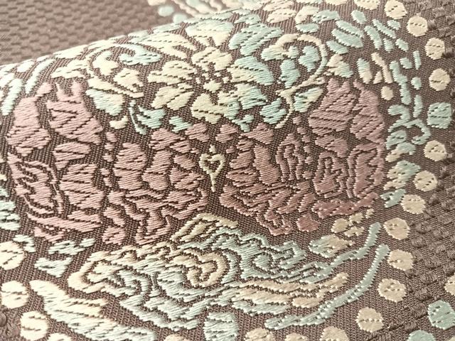 平和屋着物●西陣　創喜庵謹製　六通柄袋帯　唐織　飛鳥　金糸　証紙付き　正絹　逸品　未使用　CABG1633vp