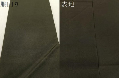平和屋着物●塩瀬　九寸名古屋帯　総刺繍　鳳凰更紗吉祥文　黒地　金糸　正絹　逸品　CABG1640vp