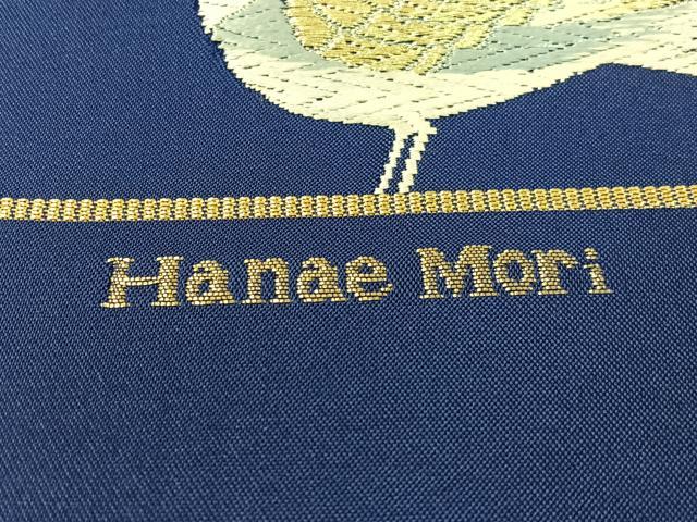 平和屋着物●森英恵・HANAE MORI　西陣　高島織物謹製　六通柄袋帯　唐織　群れ鳥　金銀糸　証紙付き　正絹　逸品　未使用　CABG1651vp