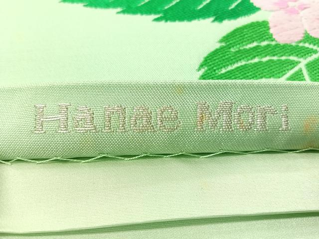 平和屋着物●森英恵・HANAE MORI　六通柄袋帯　唐織　紫陽花　正絹　逸品　未使用　CABG1652vp