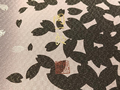 平和屋着物●螺鈿　全通柄袋帯　周一郎　舞桜丸文　金通し地　正絹　逸品　未使用　CABG1660vp