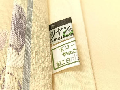 平和屋着物●六通柄袋帯　舞桜　金銀糸　正絹　逸品　未使用　CABG1662vp